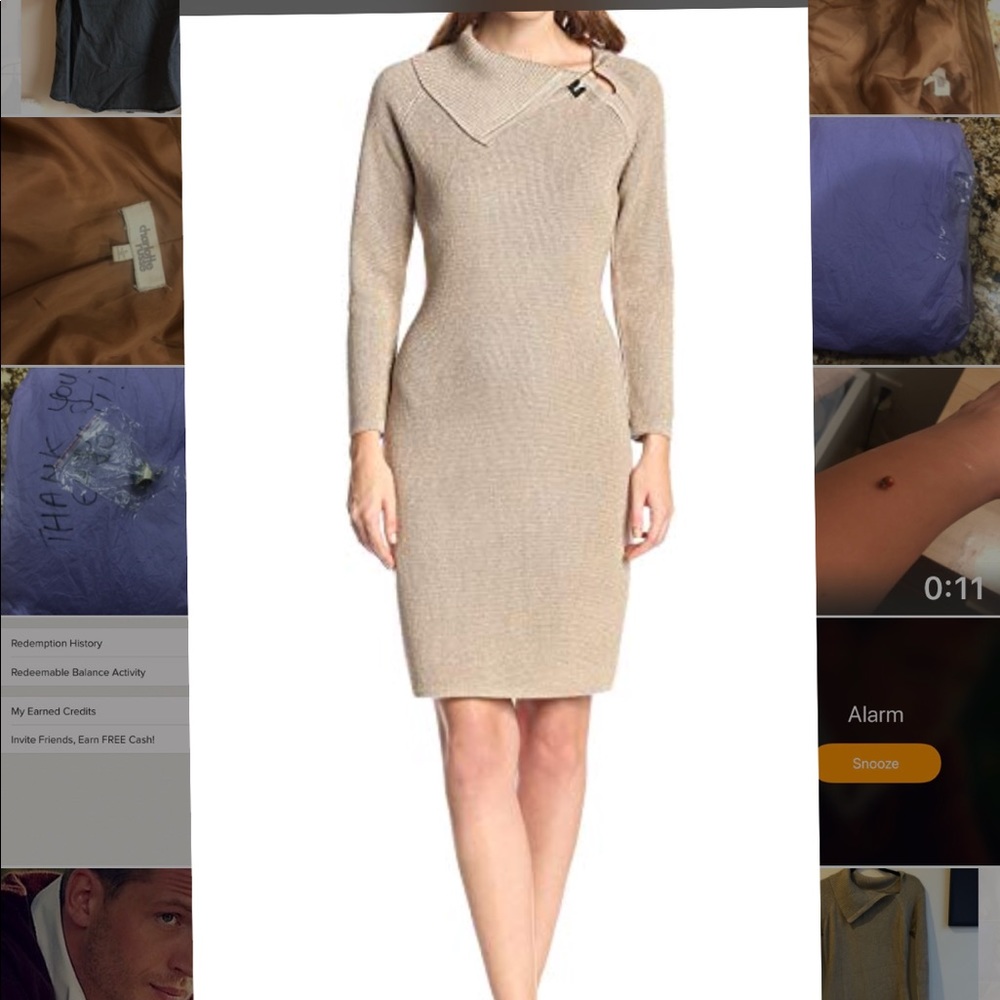NWT Calvin Klein Women's Envelope Neck Dress